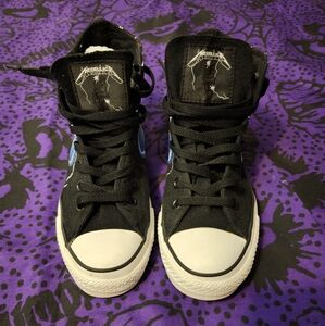 Converse Metallica Size 6 Black
